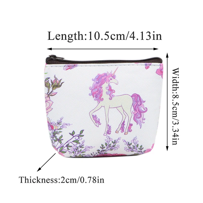 Женский маленький кошелек с принтом альпаки мультяшным рисунком для девочек