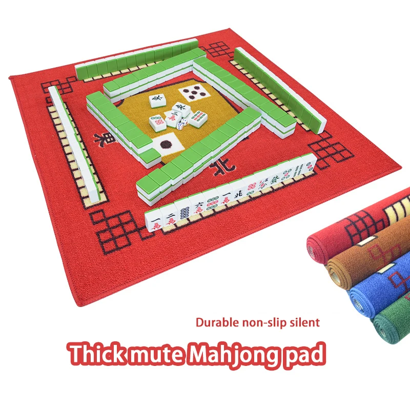Скатерть маджонг для семейвечерние коврик стола Маджонга бесшумный домашний