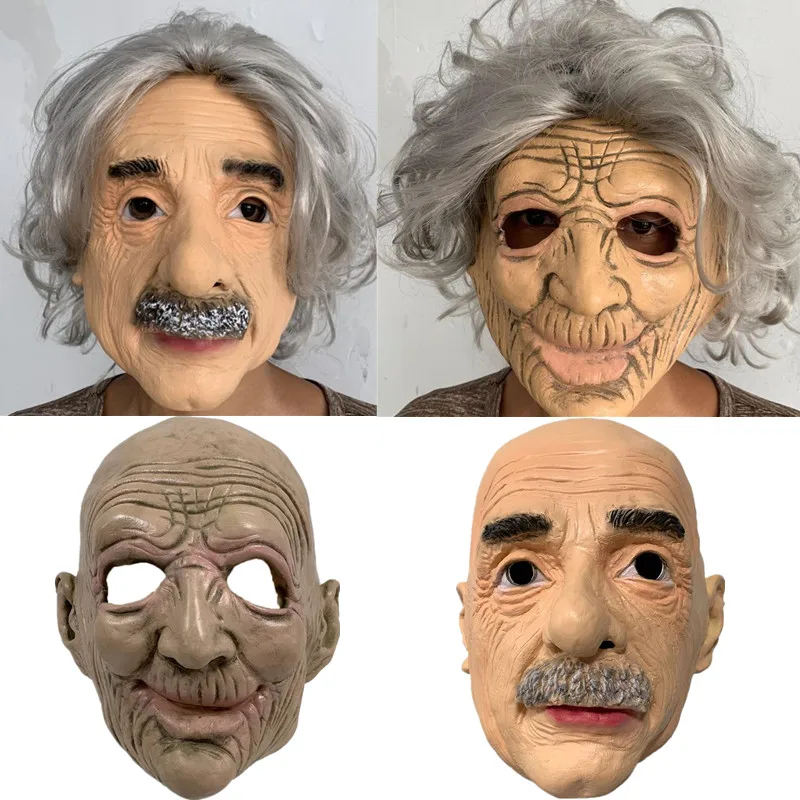 Страшная латексная маска на Хэллоуин для мужчин и женщин Реалистичная косплея