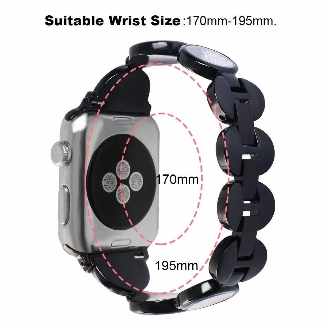 Suitable for Apple Watch 40mm 44mm luxury quicksand bracelet stainless steel strap iwatch5 6 4 3 2 42mm 38mm diamond strap