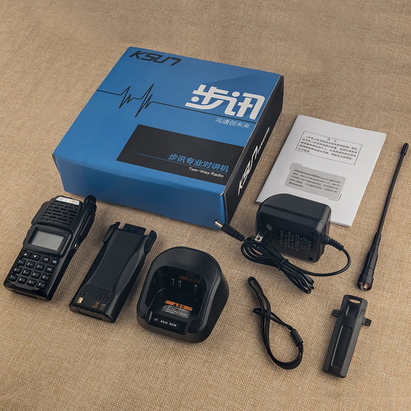 Двухдиапазонная портативная рация KSUN UV68D UV 136 174 и 400 470 МГц 8 Вт UHF VHF двухсторонняя