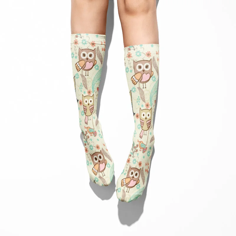 Носки женские хлопковые в стиле Харадзюку милые повседневные Смешные