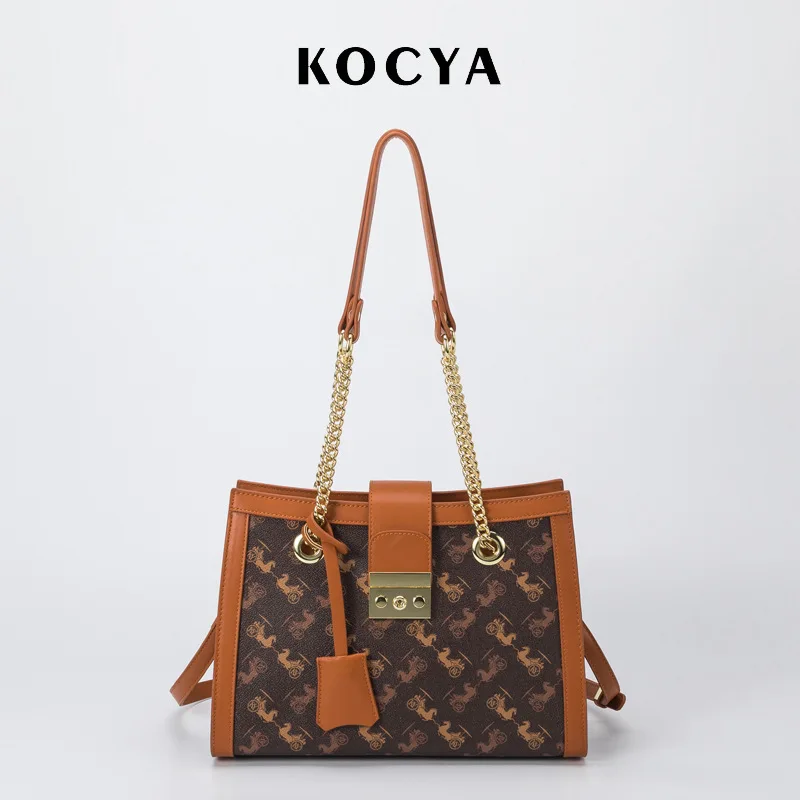 

Женская сумка-тоут из 100% натуральной кожи с принтом