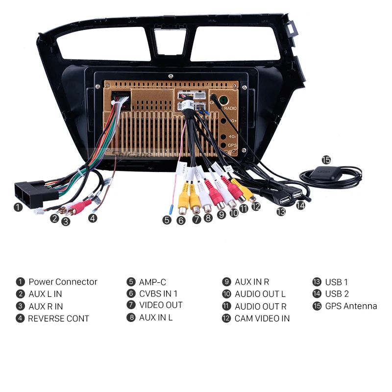 Автомобильный радиоприемник Seicane 9 дюймов Android 10 0 четырехъядерный HD 1024*600