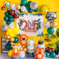 103pcs animal balloons garland arch kit latex ballon jungle theme party supplies kids boy birthday party decorations baby shower