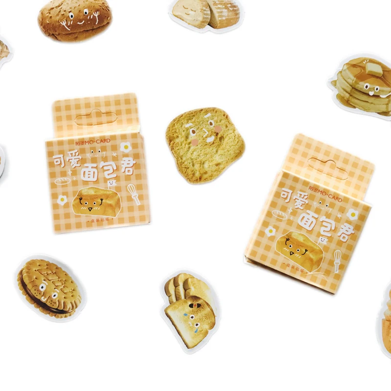 46 шт./упак. Милая клейкая бумага для хлеба Yummy блокнот альбом дневник декоративная
