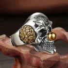 Мужское Винтажное кольцо с надписью Джокер, украшение в виде черепа с буквой костяшки из сплава, клоуны вечерние вечерняя бижутерия