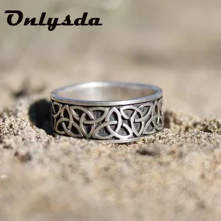 

Винтажное кольцо с узлом в виде спирали из нержавеющей стали 316L