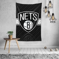 brooklyn basketball fans home wall tapestry art deco tapestry for bedroom living room office dorm custom decoration 60x40 inch