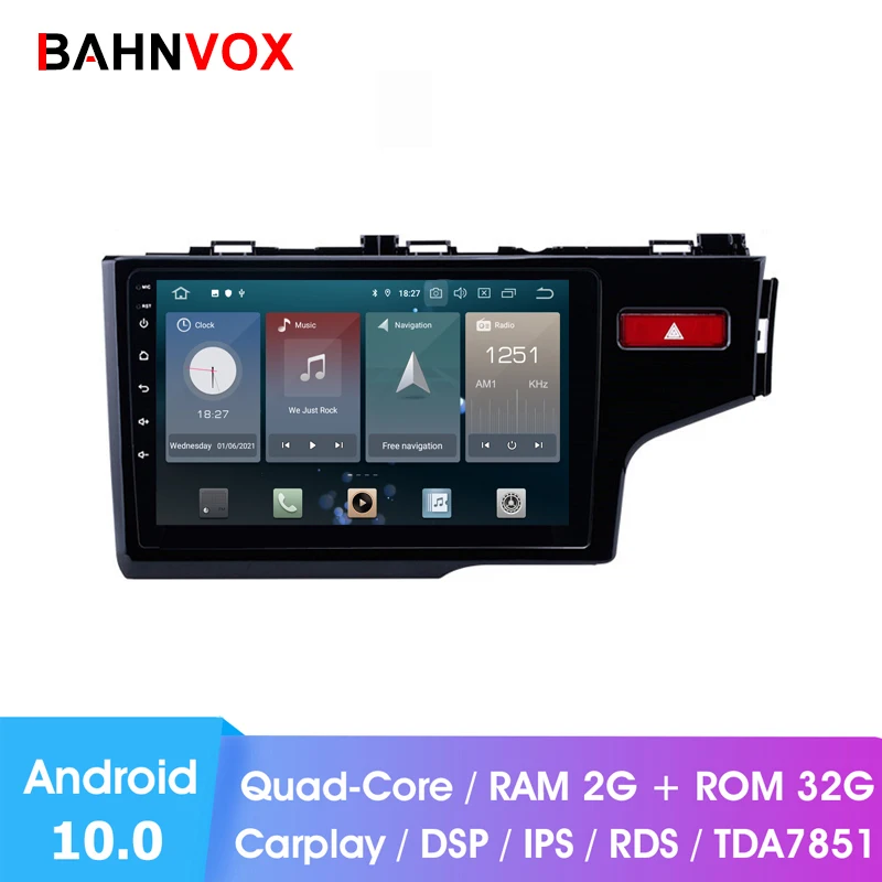 Автомобильный мультимедийный плеер 9 дюймов IPS Android 10 0 2 Din Авторадио стерео для Honda