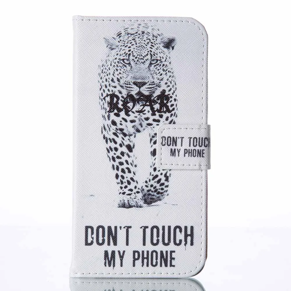 Leopard B128 кожаный чехол для Huawei P8 Lite P9 P10 P20 P30 Pro Коврики 9 10 20 X Honor 9 Lite подставка Funda с держатель для карт - Цвет: Leopard