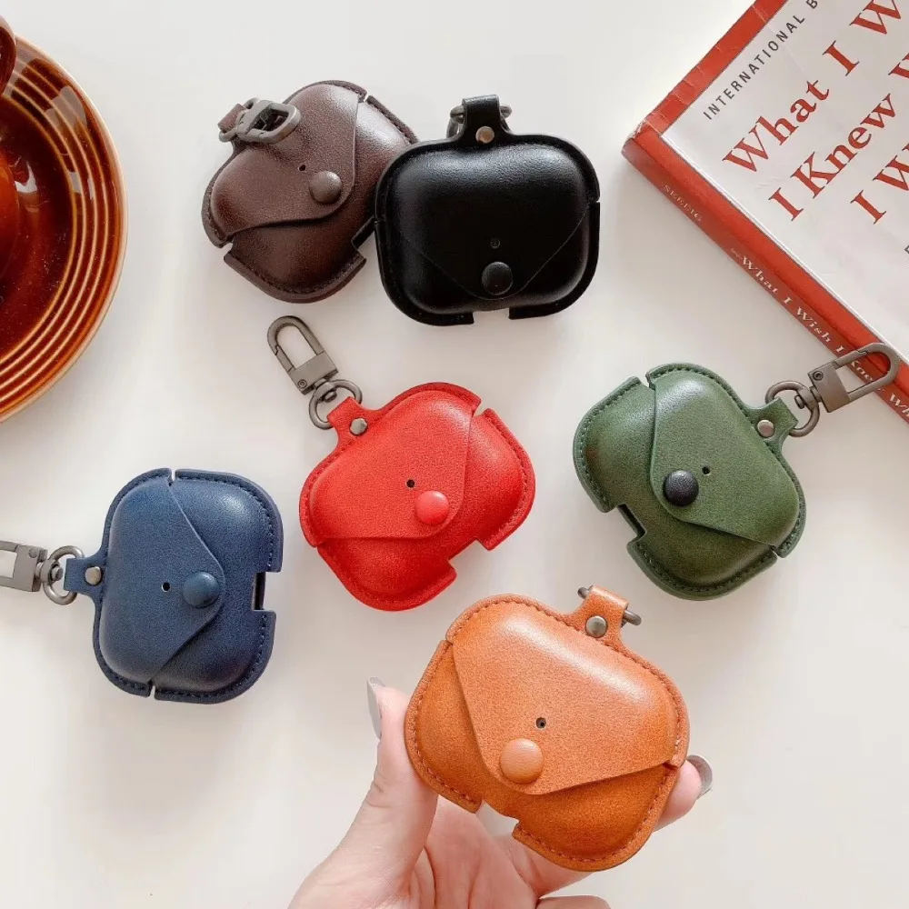 Мягкий чехол для Apple Airpods Pro Кожаный чехол для AirPods 3 Аксессуары беспроводные наушники pro Bluetooth 3 сумка для хранения