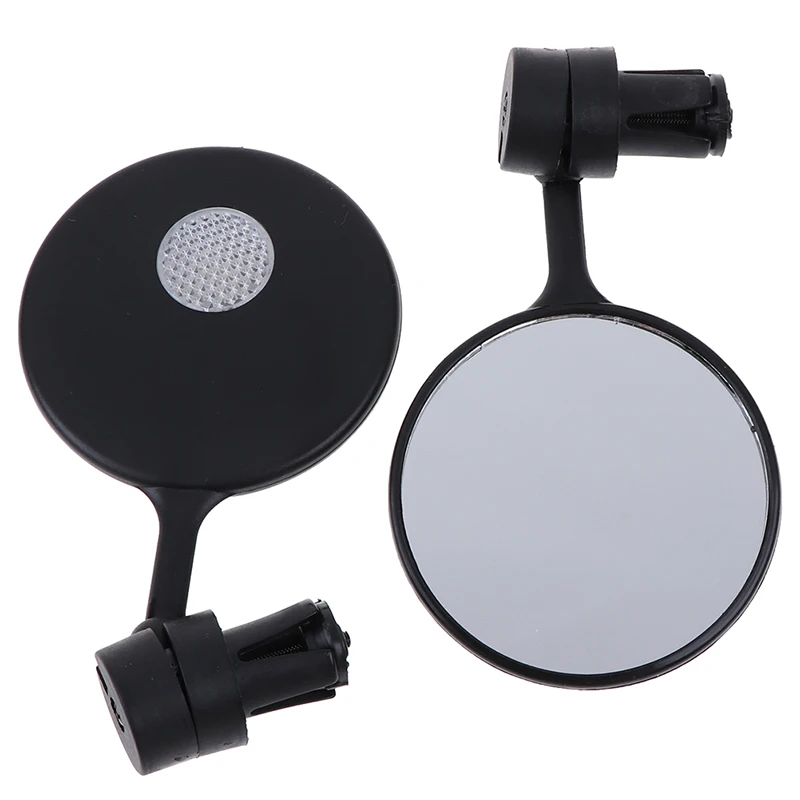 

2Pcs/lot Universal Rotate Cycling Bike Handlebar Rear View Glass Black Flexible Adjustable Safe Rearview Mirror Drop Shipping
