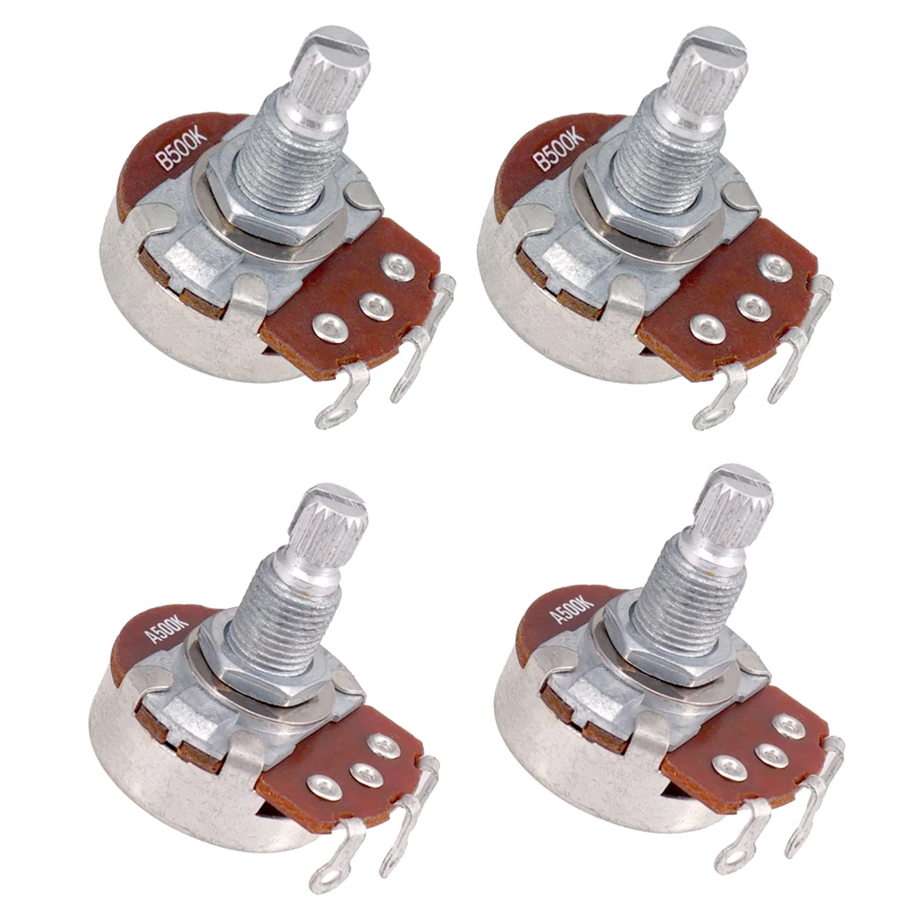 MINI POT Log A / Linear B 500k Volume Tone Potentiometer For Electric Guitar | Спорт и развлечения
