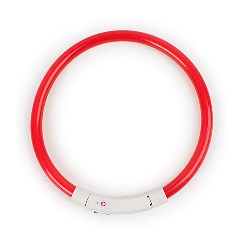 Ошейник для собак с LED-подсветкой, заряжаемый через USB, светящиеся аксессуары для Хаски и Перро.
