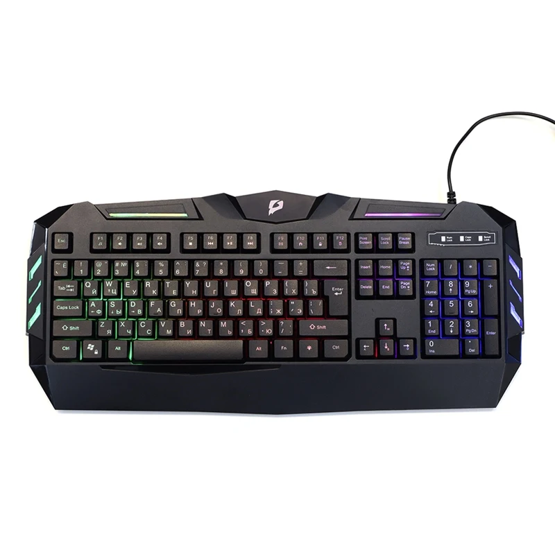 Клавиатура e2e4 Gaming GK302 мембранная подсветка USB черный (OT GK 302B LED)|Клавиатуры| |