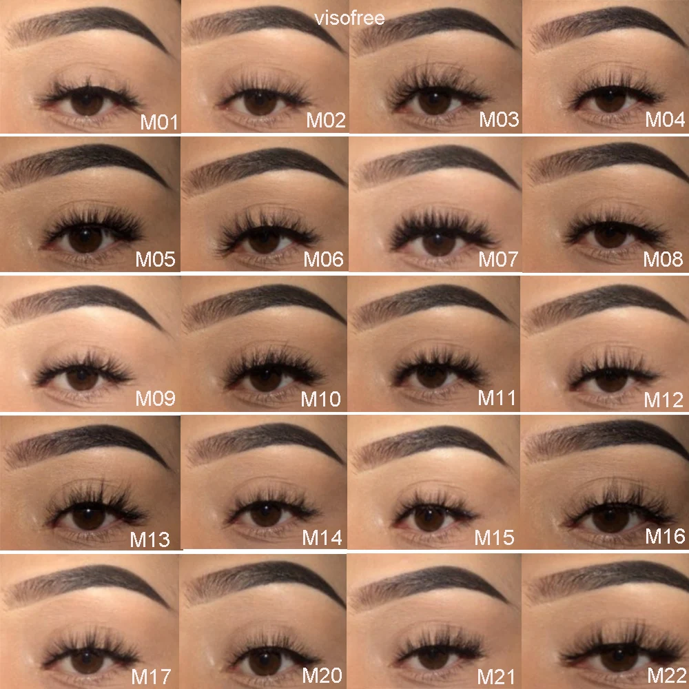 Visofree Mink Eyelashes Winged False Fake Lashes Natural Long Makeup 3D Extension Eyelash | Красота и здоровье