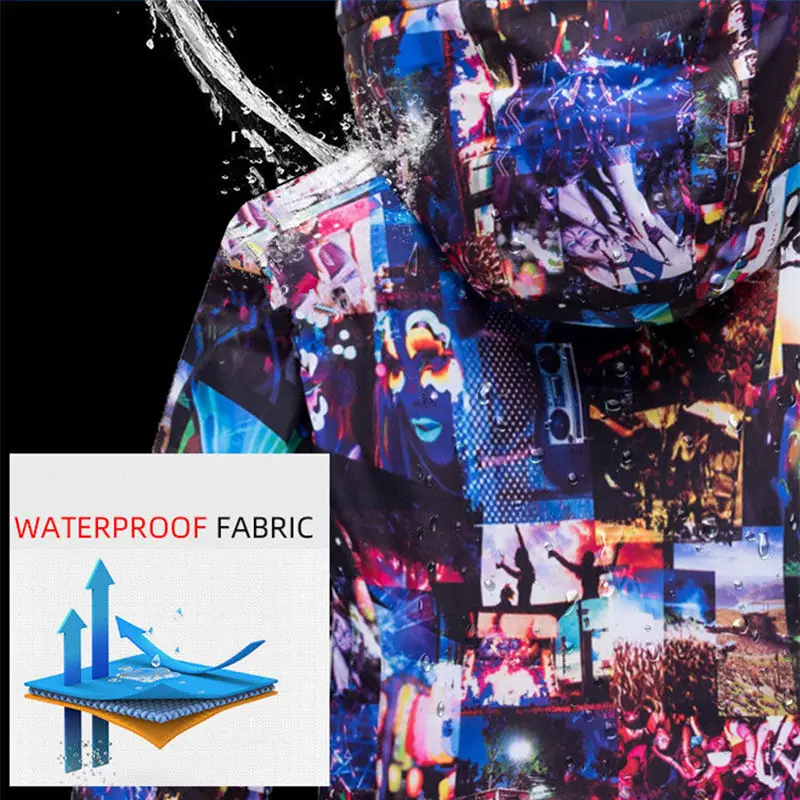 Детский лыжный костюм для мальчиков водонепроницаемая ветрозащитная Толстая