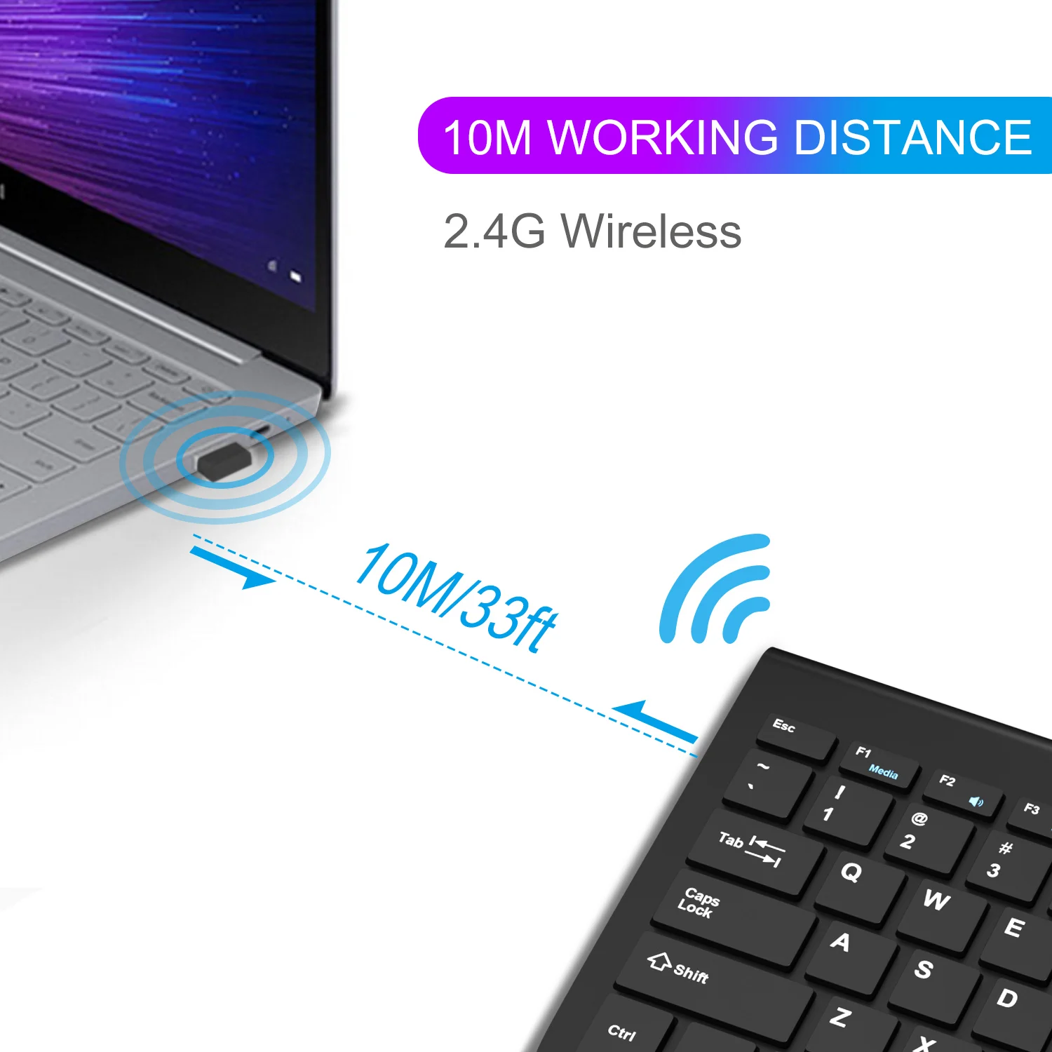 Беспроводная Клавиатура Mini беспроводная эргономичная клавиатура резиновые