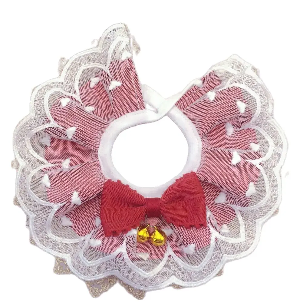 

Eco-friendly Cat Bib Soft Touch Cute Pet Collar Cat Collar Saliva Towel