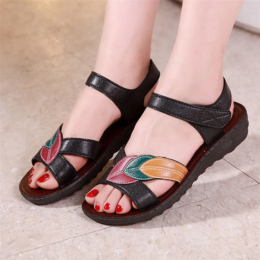 Sandalias Mujer Коллекция 2020 года Летние женские пляжные сандалии на плоской подошве
