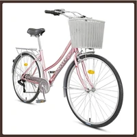 24 26 inch bicycle aluminum alloy frame men 7 speed women bicycle portable commuter bike walking velo pliable entertainment