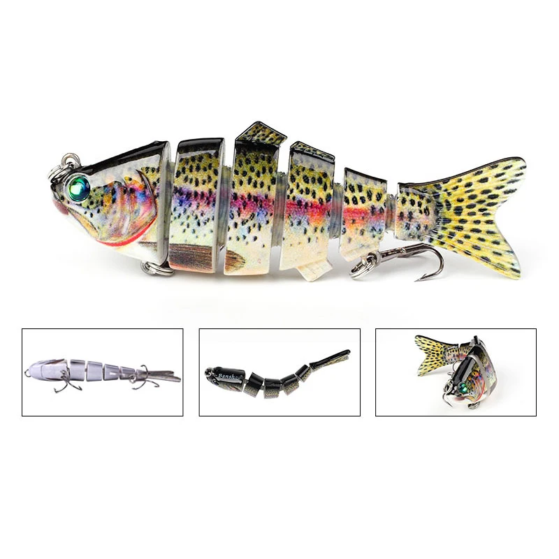 1 шт. многосекционная приманка шарнирная плавающая воблеры искусственная