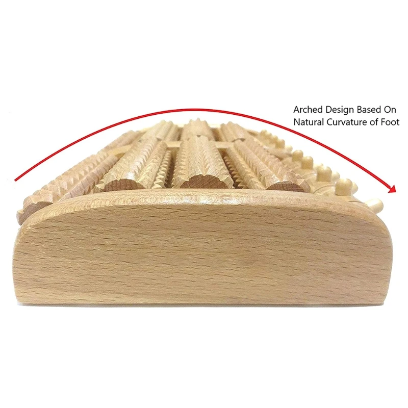 

M89F Dual Foot Massager Roller Wood Rollers Relax Relieve Heel Arch Pain Stress Relief Tool Relaxation Gifts for Men Women