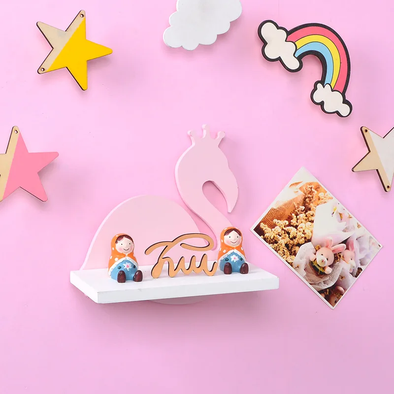 Скандинавские деревянные стеллажи для хранения сделай сам милый фламинго