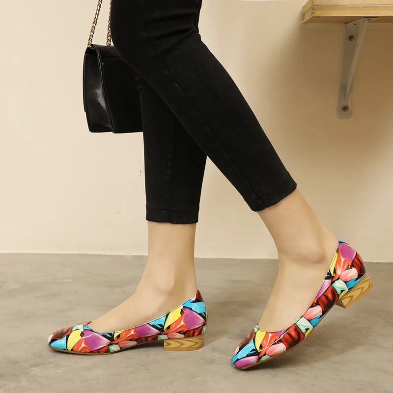 

ASUMER 2020 newest flat shoes women spring summer single shoes round toe slip on comfortable casual shoes ladies big size 45