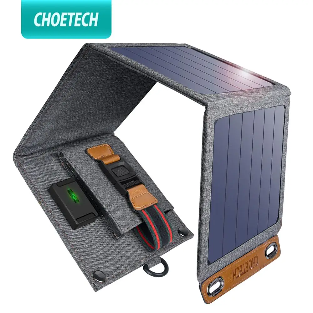 Складное солнечное зарядное устройство CHOETECH 14 Вт устройства с выходом USB