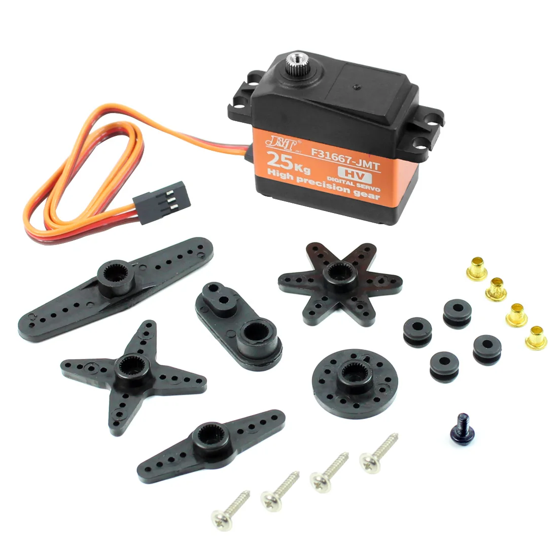 Сервопривод Радиоуправляемый без сердечника водонепроницаемый металлический