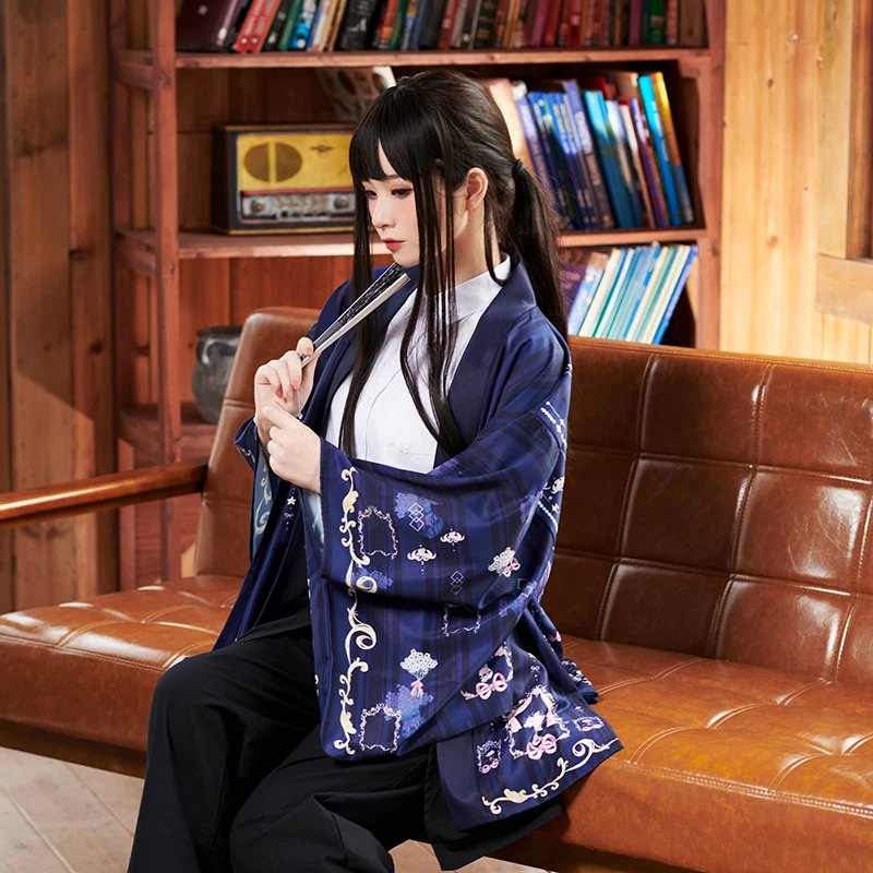 

Japanese loose bathrobe wreath haori summer Sunscreen kimono Cardigan coat anime cosplay costumes