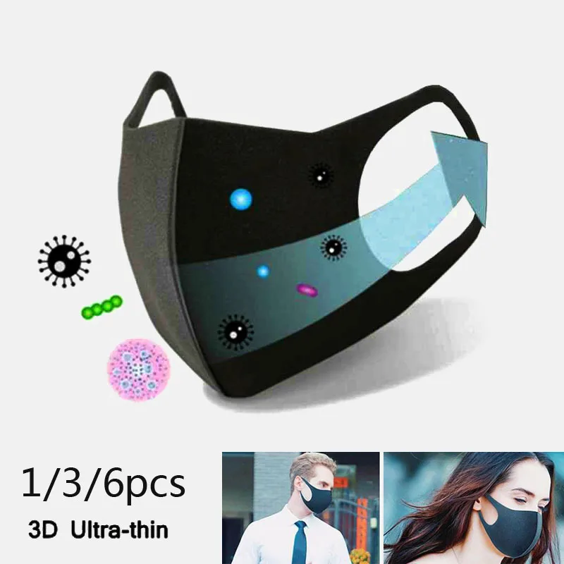 Новинка k pop Black Lucky Bear женские и мужские губчатые маски со спуском для лица зимняя