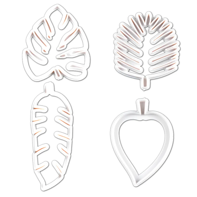 Форма для выпечки в виде листа креативный резак печенья джунглей 4 шт. форма