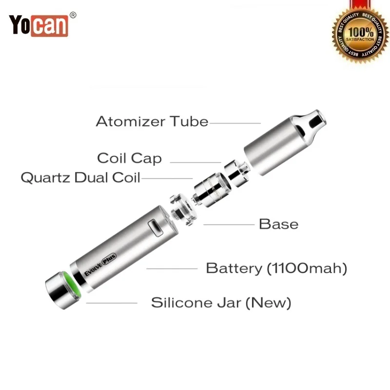 Оригинальный Yocan Evolve Plus восковый парогенератор электронная сигарета комплект 1100