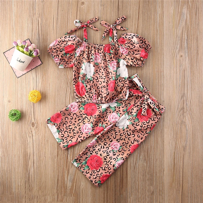 Новейшая модель 2020 года для маленьких девочек топ с короткими рукавами и