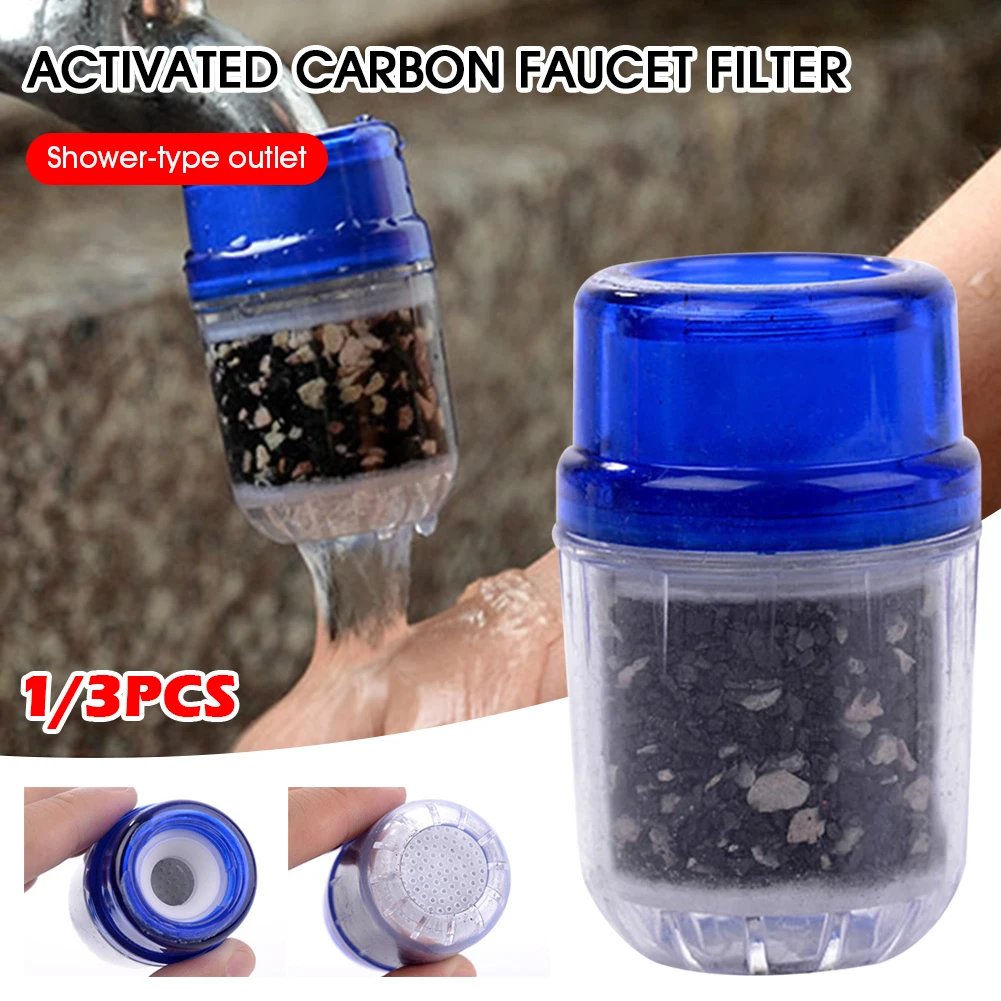 

1/3Pc Household Kitchen Home Carbon Faucet Mini Tap Water Clean Filter Purifier Filtration Cartridge 16-17mm Carbon Water Filter