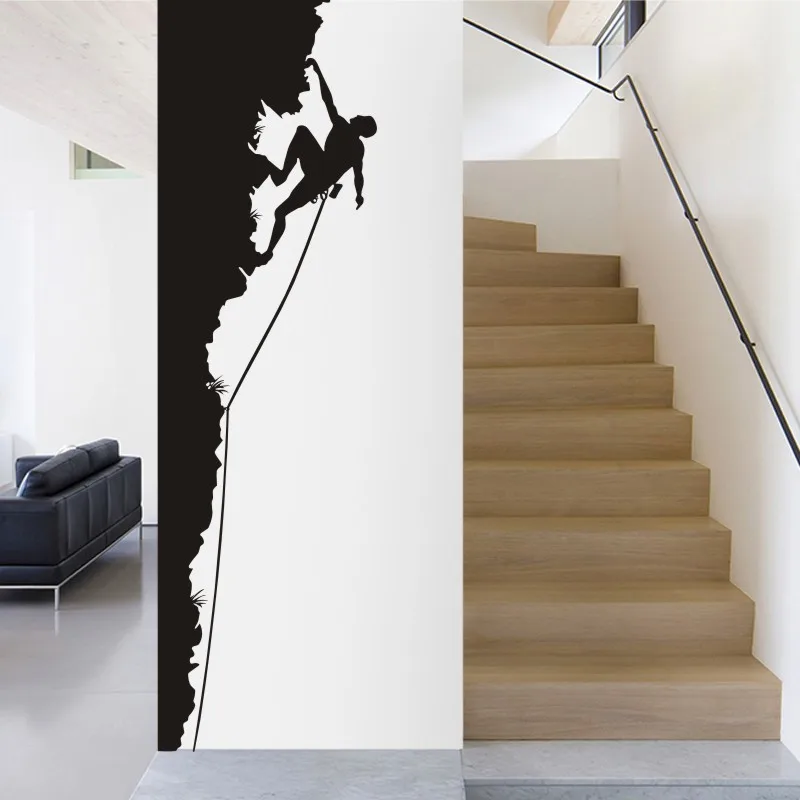 

Climbing Sticker Climbers Decal Extreme Sports Posters Vinyl Wall Decals Parede Decor Mural Choose Climbing Sticker