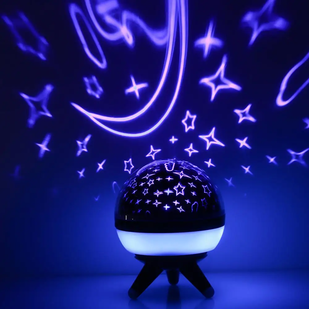 

Rotating Night Light Lamp Projection Projection Lamp Romantic Space Ocean World Creative Holidays Baby Sleep Party