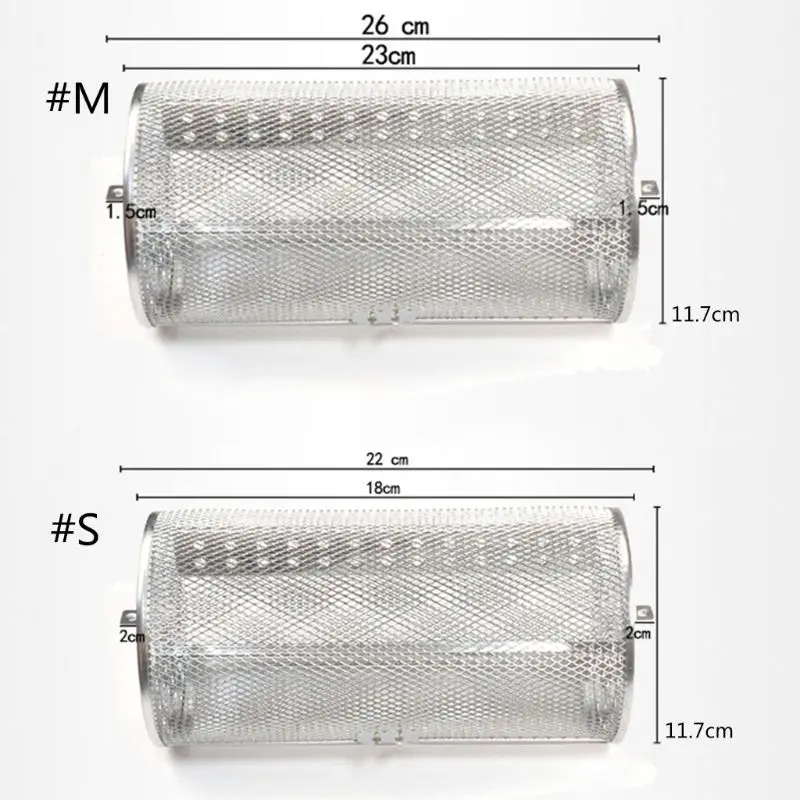 

P15F Stainless Steel Rotisserie Oven Basket for Roasting Baking Nuts Coffee Beans