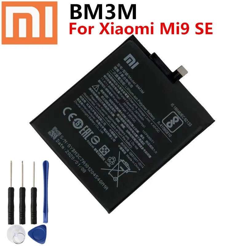 Оригинальный аккумулятор Xiaomi BM3M для MI 9 SE 3070 мАч | Мобильные телефоны и аксессуары