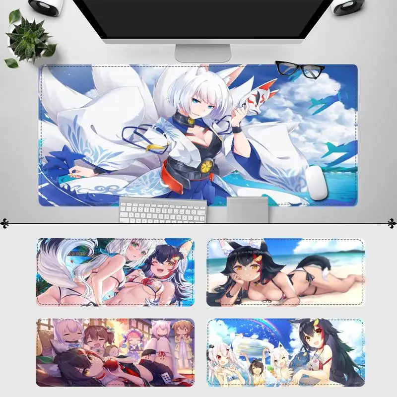 

Popolar ookami mio fox girl Gaming Mouse Pad Laptop PC Computer Mause Pad Desk Mat For Big Gaming Mouse Mat For Overwatch/CS GO