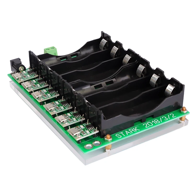 6 слотов 18650 зарядное устройство pcb li ion батарея умное diy usb 5V устройство|Аксессуары