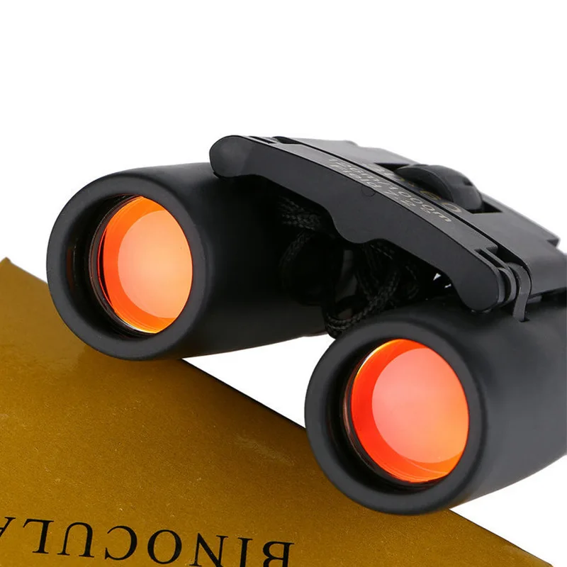 

30X60 Binocular Roof Binoculars Rubber Handle Outdoor Portable High Magnification Mini Blue Red Film Night Vision Binoculars