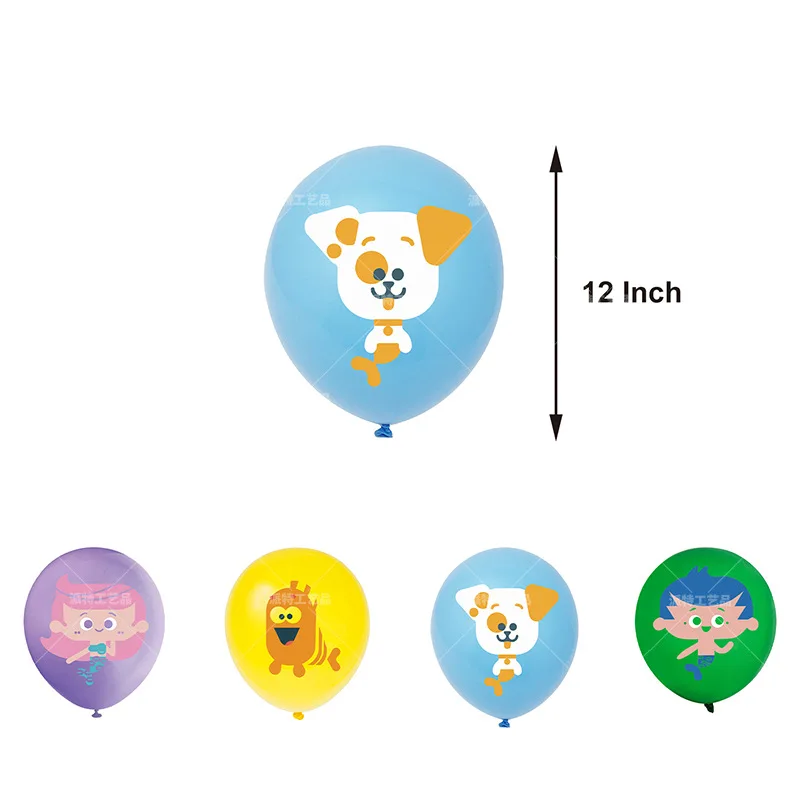 

New Peacock Bubble Fish Party Decoration Nino Spiral Pendant Pull Flag Balloon Cake Insert Birthday Theme Supplies