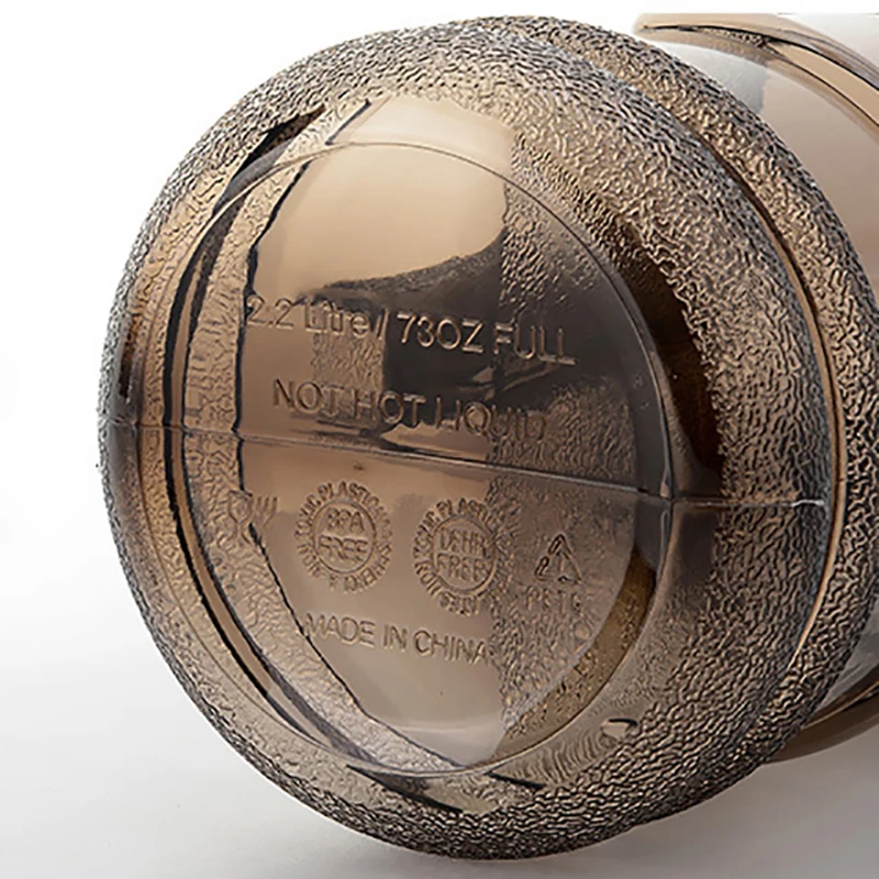 2.2L большая емкость бутылка для воды напитков шейкер тренажерного зала фитнес