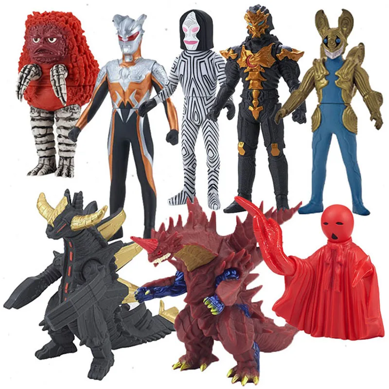 

Bandai Ultraman Battle Monsters Hand-models 500 Soft Rubber Series Kids Toys Model Figurine Doll Collections Model Boys Gifts