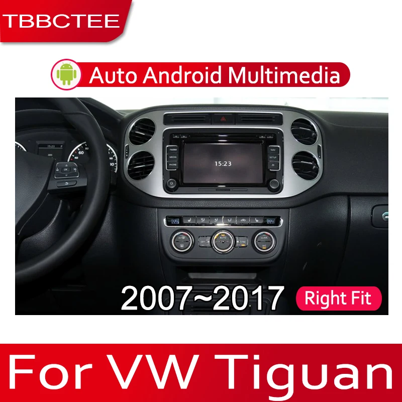 

TBBCTEE Android 2 Din Car radio Multimedia Video Player auto Stereo GPS MAP For Volkswagen Tiguan 2007~2017 Media Navi