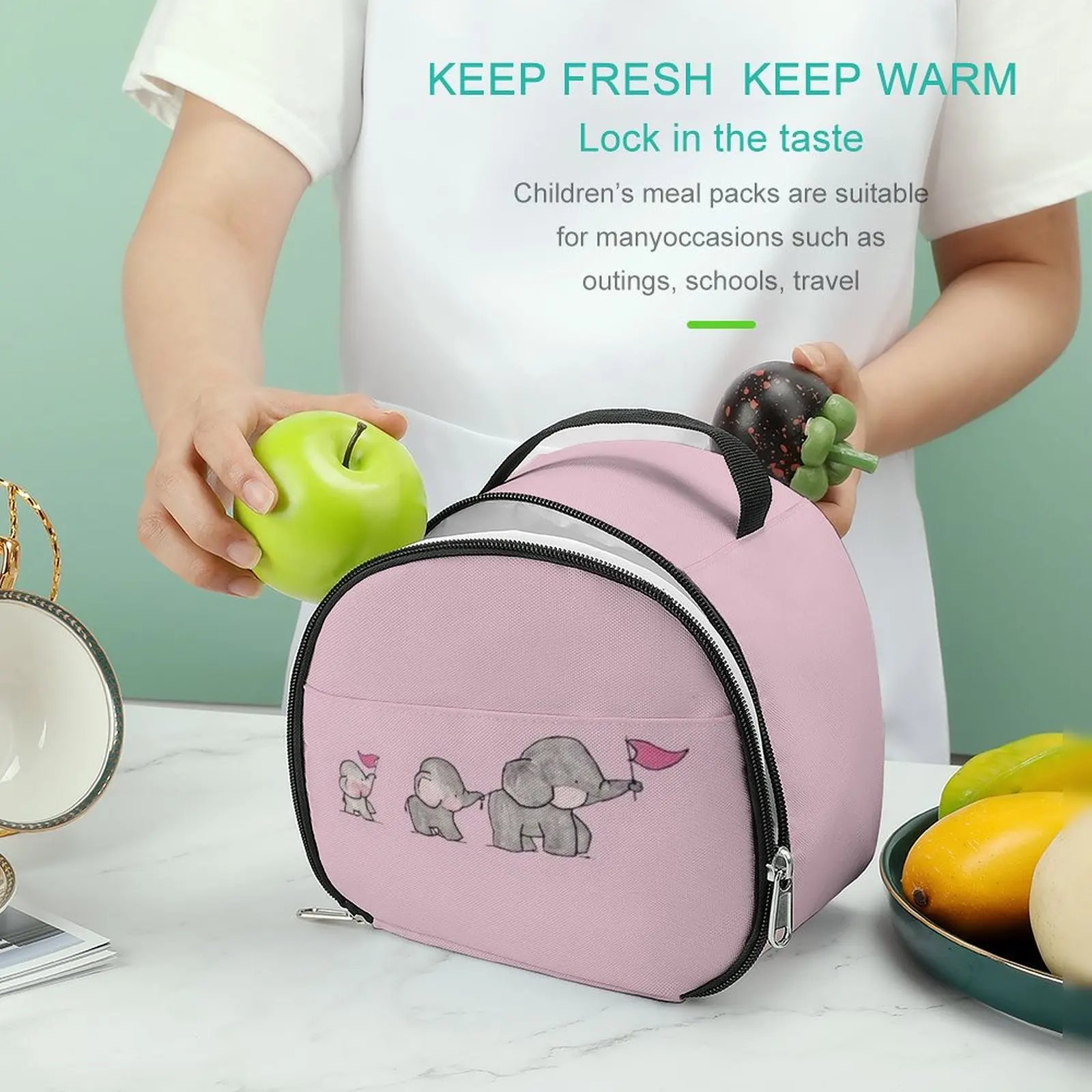 

Cute Animal High Quality Hard Wearing Lunch Bag for Children's Girls School Storage Bags